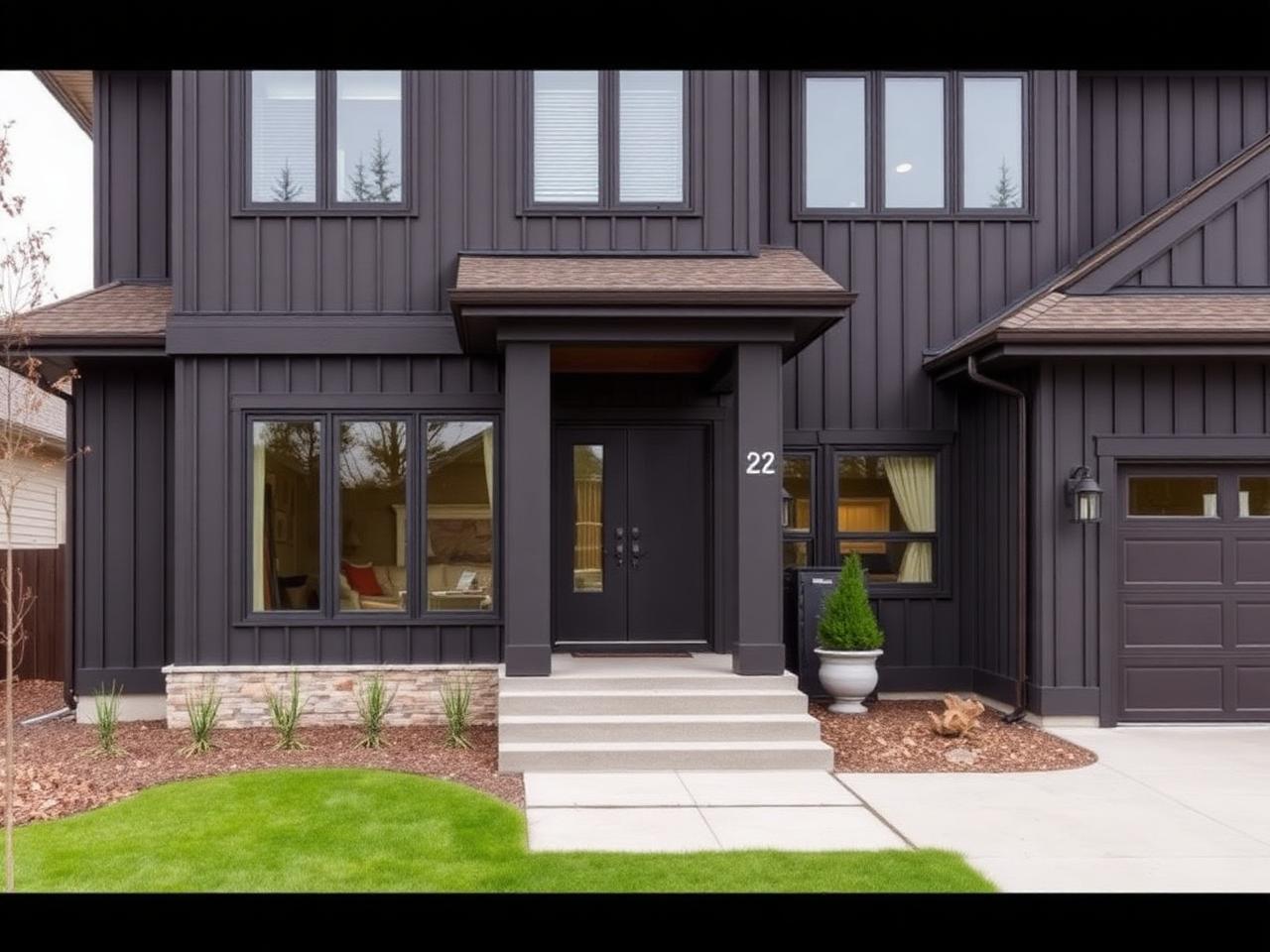 Professional exterior siding installation on a custom home